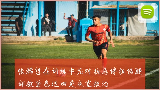 张稀哲在训练中无对抗急停扭伤腿部被紧急送回更衣室救治